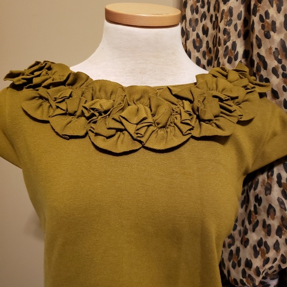Ruffle top sheath dress - Picture 2 of 4